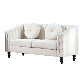 Beige Lint Sofa Set