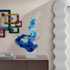 Braker Wave Resin Sculpture - Tabletop Decor, Blue - Size 21" x 15" x 5"