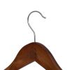 Solid Walnut Wood Suit Hangers, 60 Pack