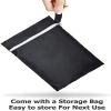 Barbecue Cover Weatherproof 210d Oxford Cloth Tear-resistant Grill Hood With Self-adhesive Straps Storage Bag 145x61x117cm