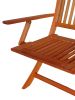 Foldable Patio Dining Set ; 4 Folding Chairs ; Indoor and outdoor universal ; Teak