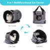 3 in 1 Cat Bed; Foldable Tunnel Pet Travel Carrier Bag Toy Cat Bed with Plush Balls for Indoor Cats Puppy