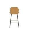 Set of 2; Leather Bar Chair with High-Density Sponge; PU Chair Counter Height Pub Kitchen Stools for Dining room; homes; bars; kitchens; Brown