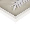 Sabal Framed Rice Paper Palm Leaves 3-piece Shadowbox Wall Decor Set