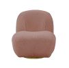 Yedaid Accent Chair w/Swivel in Pink Teddy Sherpa AC00232