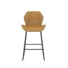 Set of 2; Leather Bar Chair with High-Density Sponge; PU Chair Counter Height Pub Kitchen Stools for Dining room; homes; bars; kitchens; Brown