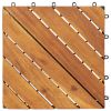 Decking Tiles 10 pcs 11.8"x11.8" Solid Acacia Wood