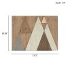 Ranger Layered Triangles Wood Wall Decor