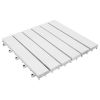 Decking Tiles 20 pcs White 11.8"x11.8" Solid Wood Acacia