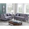 Grey Lint Chair Sofa Set