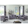 Grey Lint Chair Sofa Set