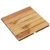 Decking Tiles 10 pcs 11.8"x11.8" Solid Wood Teak Vertical Pattern