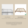 Wooden platform bed frame