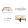 Wooden platform bed frame