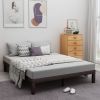 Wooden platform bed frame