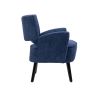 Fabric Accent Arm Chair with Upholstered seat, backrest Chair with Solid Wood Legs, for Living Room, Bedroom, Office,Waiting Rooms