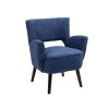 Fabric Accent Arm Chair with Upholstered seat, backrest Chair with Solid Wood Legs, for Living Room, Bedroom, Office,Waiting Rooms