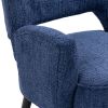 Fabric Accent Arm Chair with Upholstered seat, backrest Chair with Solid Wood Legs, for Living Room, Bedroom, Office,Waiting Rooms