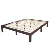 Wooden platform bed frame