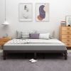 Wooden platform bed frame