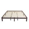 Wooden platform bed frame