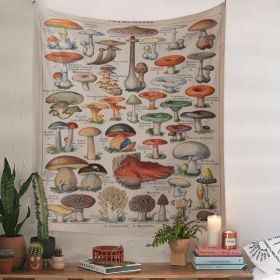 European Retro Mushroom Hanging Cloth Plant Homestay Tapestry (Option: A-150X100CMStar light)